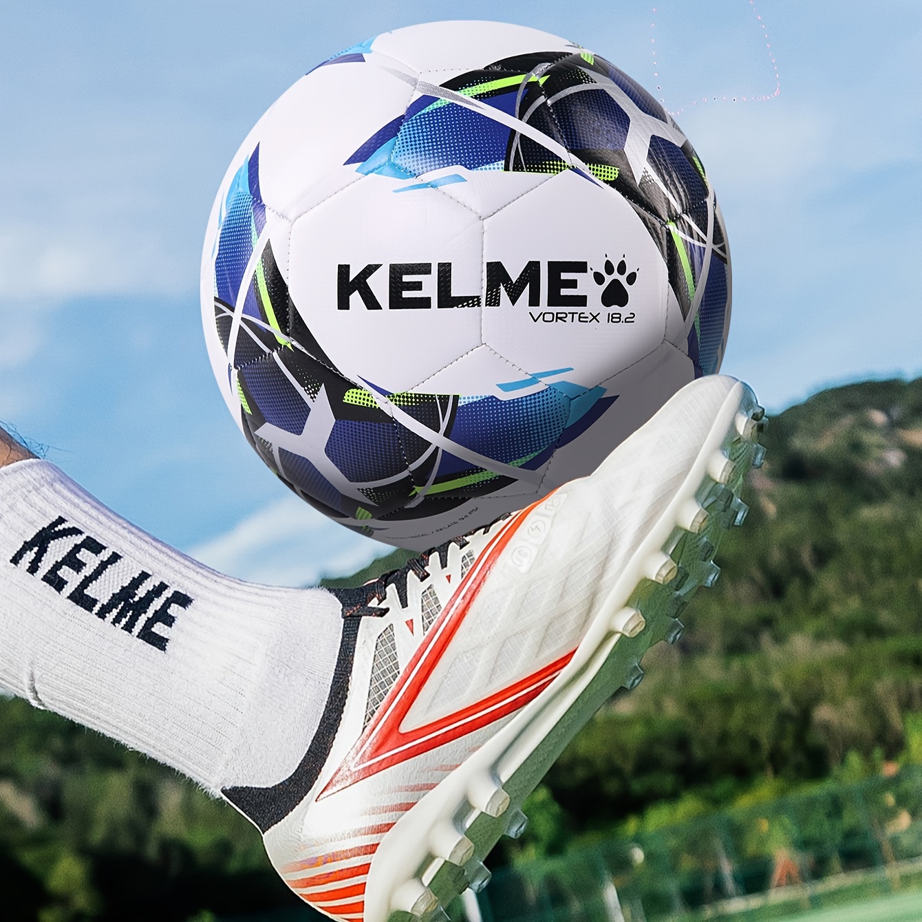 Machine-stitched football listed as Kelme, size 4 or 5