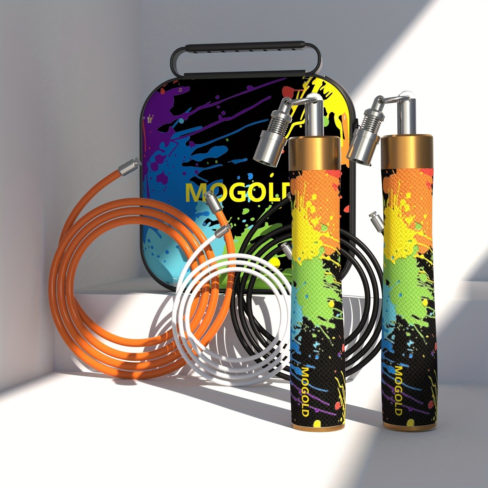 Self-locking weighted boxing jump rope