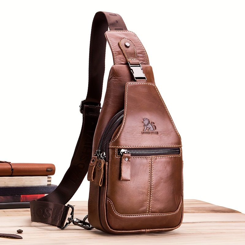 Retro chest bag with crossbody carrying