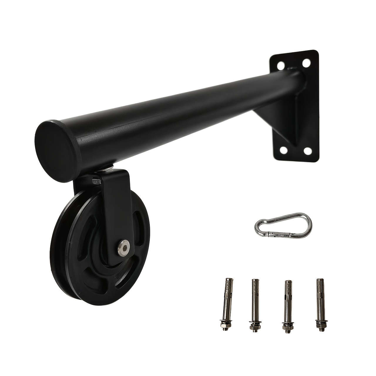360° pulley for cable work and bag suspension