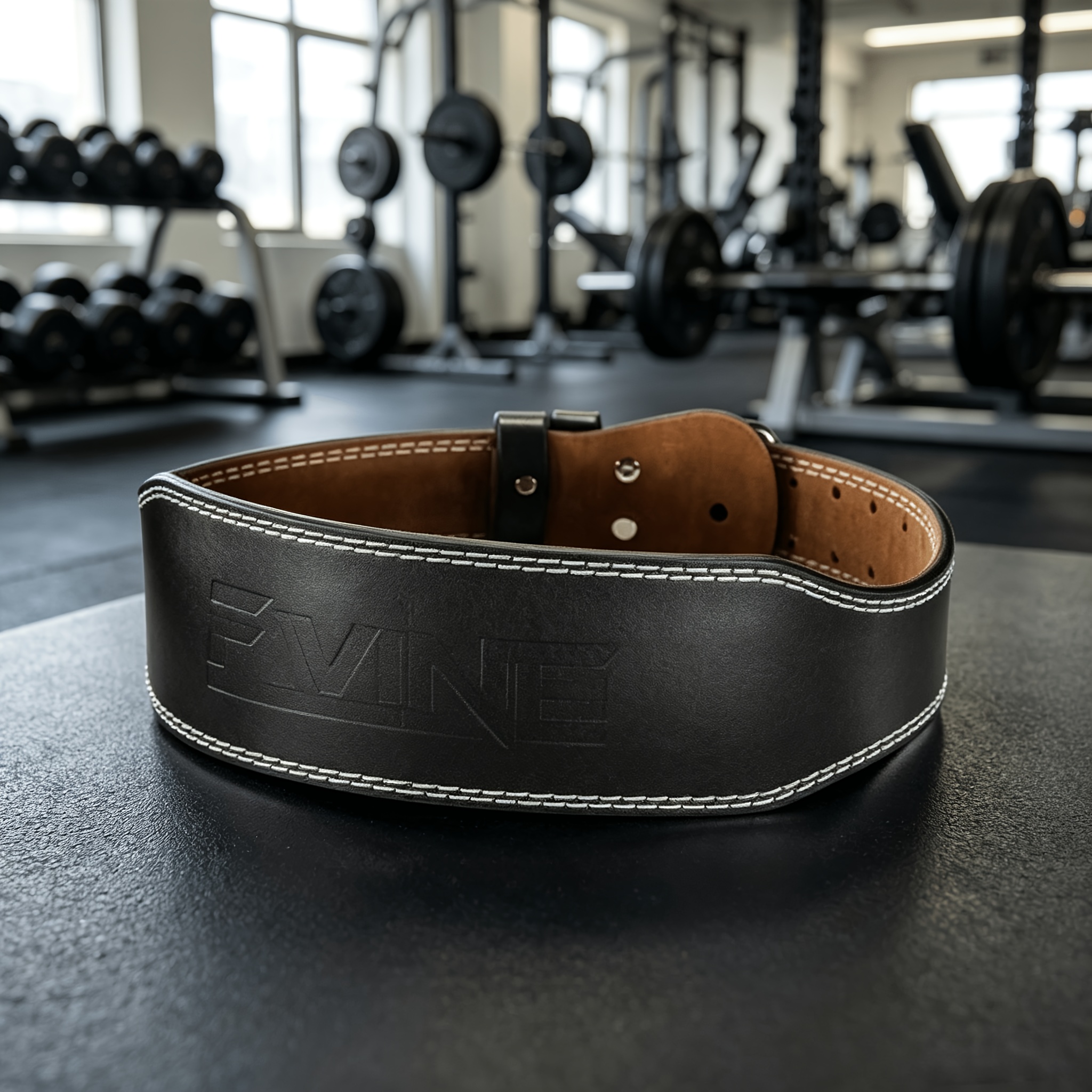 Microfiber padded lifting belt