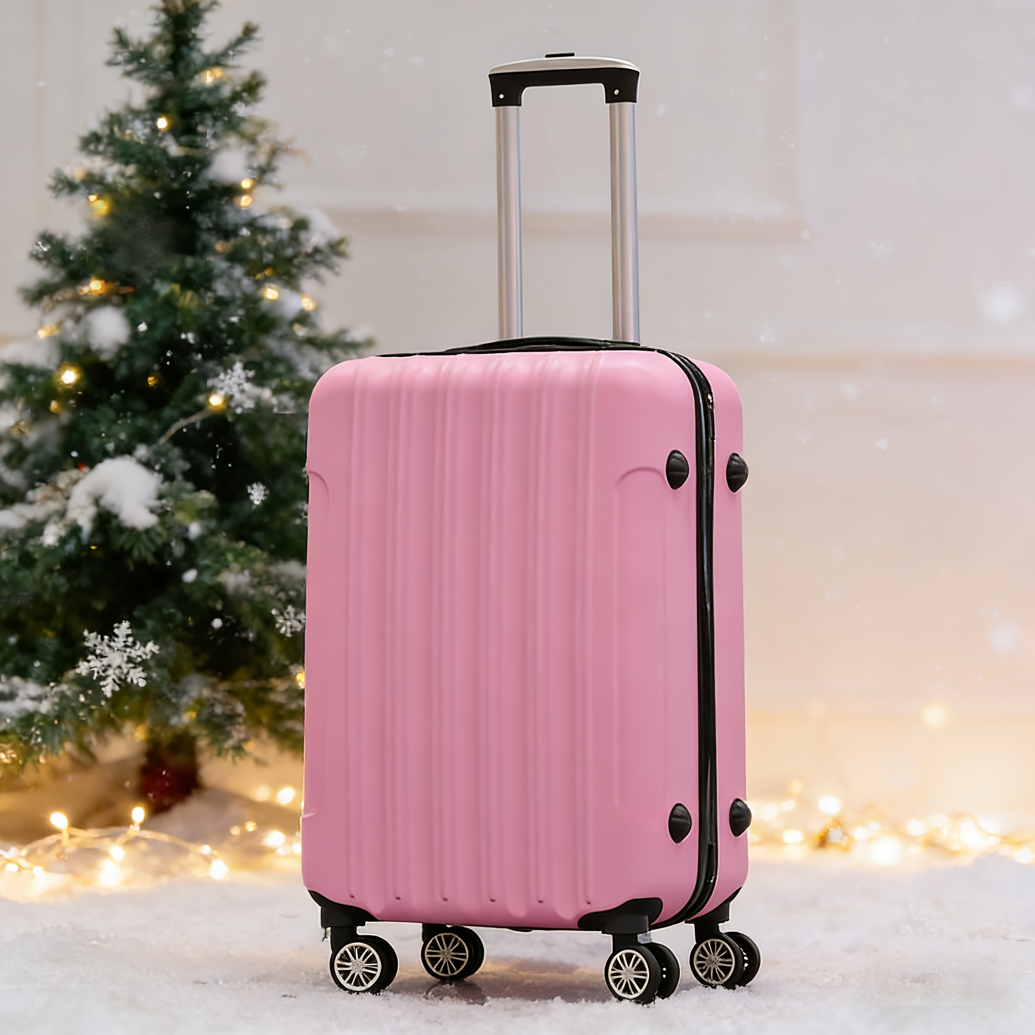 Suitcase with telescopic handle, listed as 20 inches