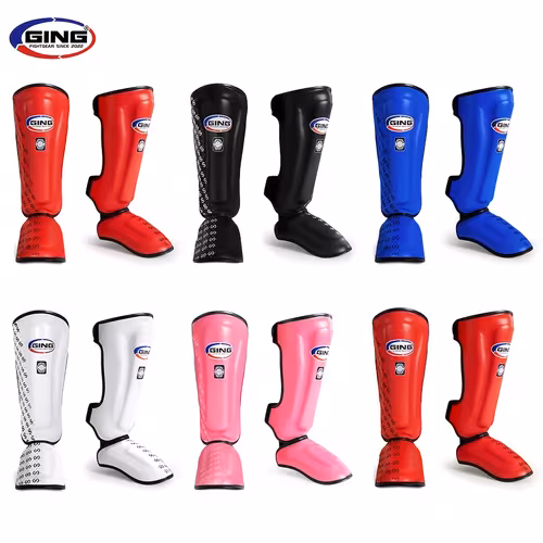 Leg and instep guards, four colour options