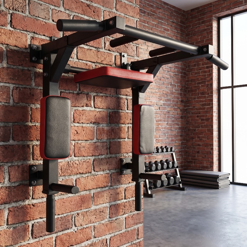 Adjustable wall or door-frame pull-up bar