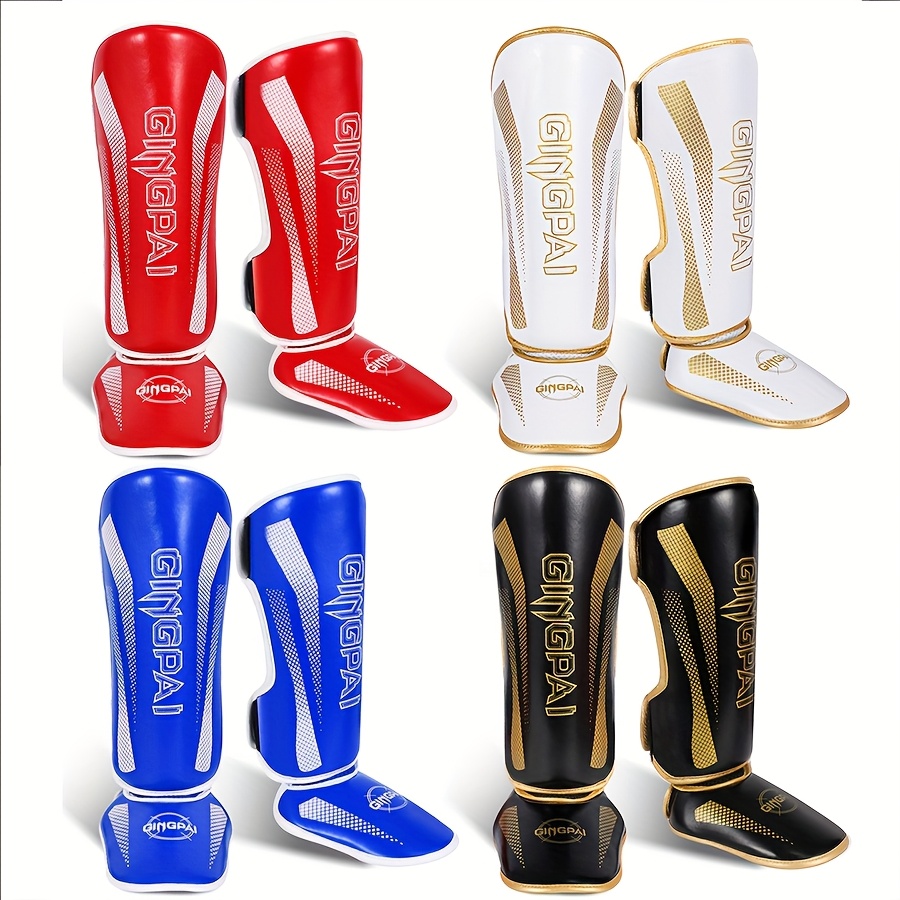 Adult combat-sport shin guards