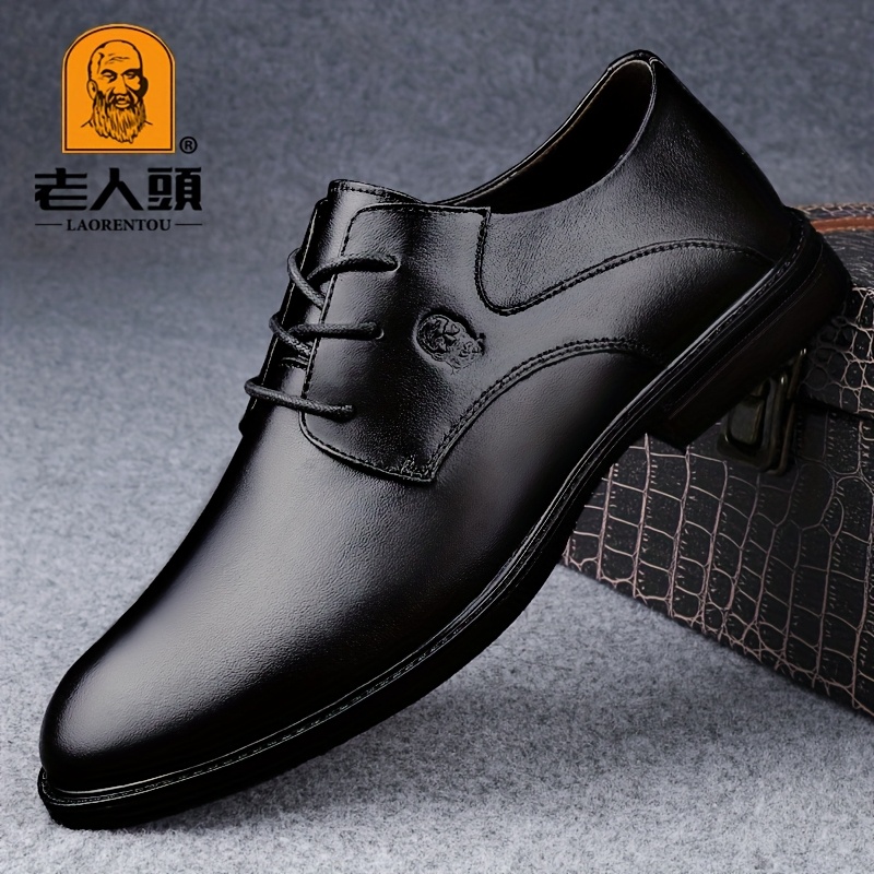 Laorentou men’s faux-leather dress shoes