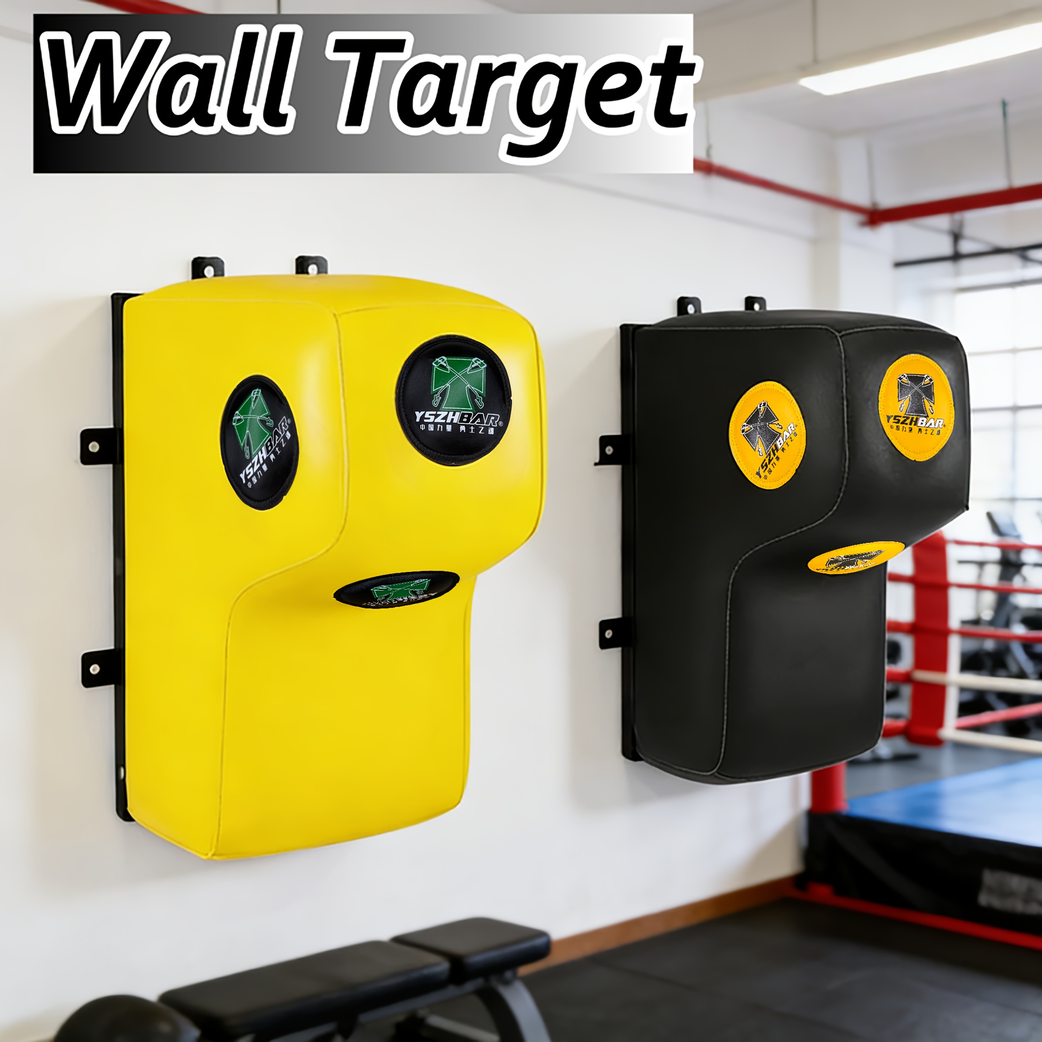 Multi-angle boxing wall target