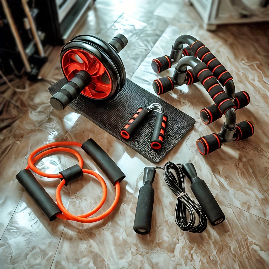 Kit maison sept pièces avec corde et pince de musculation
