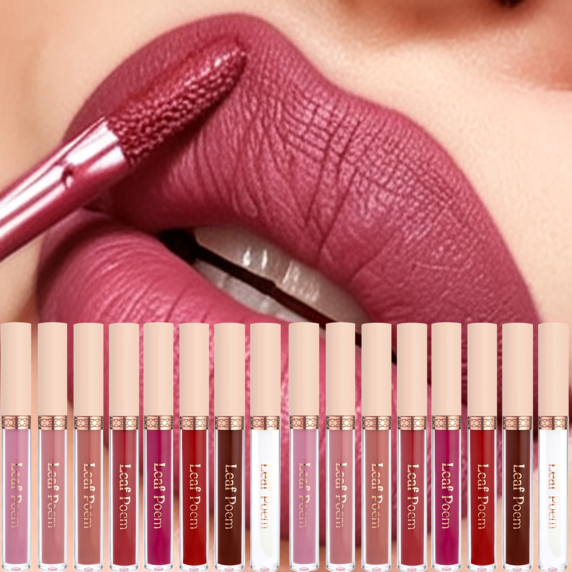16-piece liquid matte lip colour set
